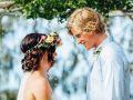 floral headpiece for bride sunshine coast