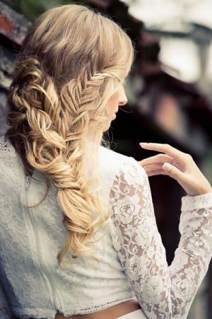 Boho wedding hair style